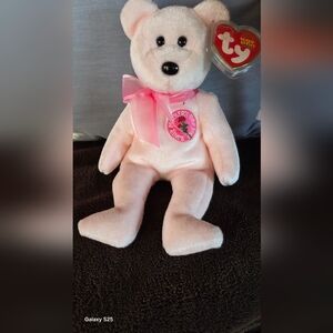 2004 Ty Light Pink Beanie Baby Babie Mother's Day Bear 8" MOM-e MINT